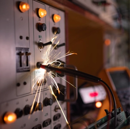 AC Wiring Electrical Repair Dubai Fixing air conditioning connections during an electrical repair in Dubai
