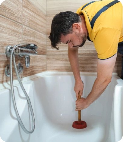 Full ceramic resurfacing process underway for bathtub fixing in Dubai.