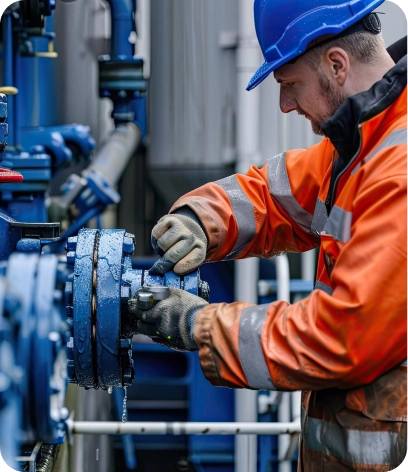 Plumber answering a rapid callout for an emergency water pump repair.