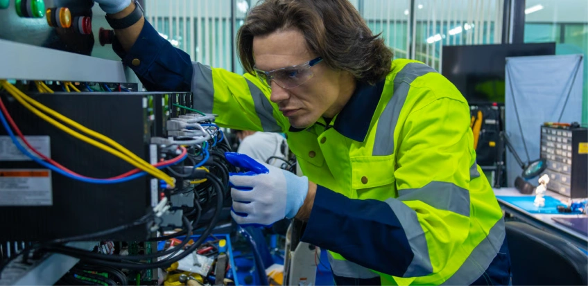Fast Electrical Repair Dubai Technician conducting a fast electrical repair in a Dubai home