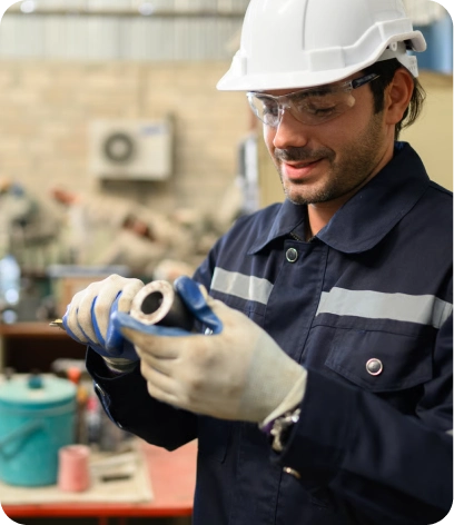 Replacing a damaged impeller blade to quickly fix water pump efficiency.