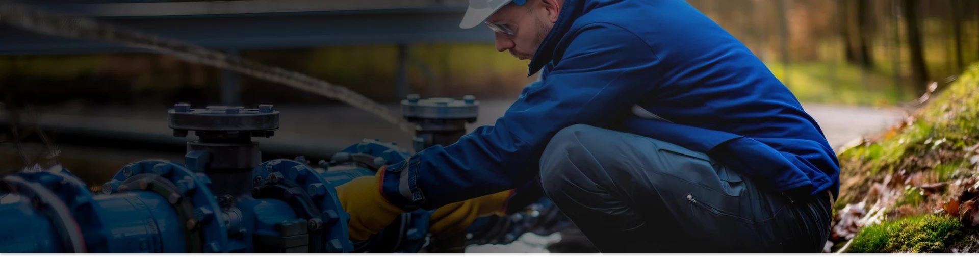 Technician using tools to fix water pump pressure switch problems.
