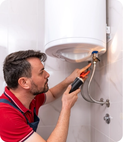 Safe and secure hot water heater replacement in Dubai.